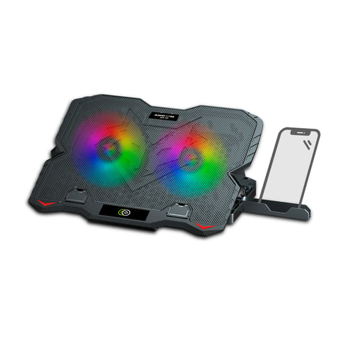 ARTIC FOX AB005H BASE CON COOLER 2FAN RAINBOW 12.5CM AIRBOOM