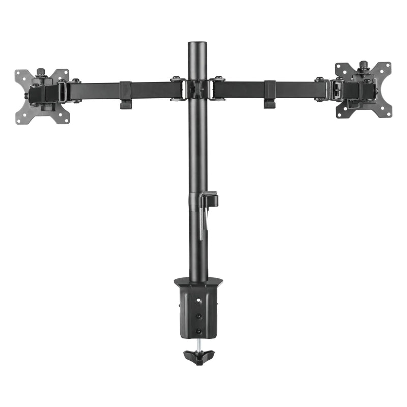 DUAL MONITOR DESK RACK PARA MONITOR DOBLE 9KG - 32" 75X75CM
