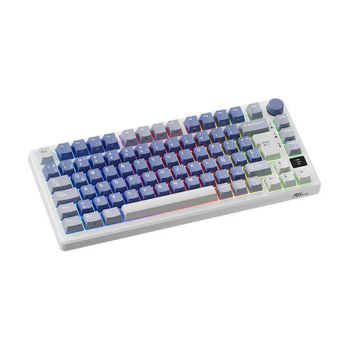 TECLADO ROYAL KLUDGE RK-M75 INALAMBRICO OCEAN BLUE - K SILVER SWITCH 