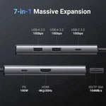 15531 - CM498 - ADAPTADOR HUB- USB C - 1 USB-C 3.2+2 USB-A 3.2+1 HDMI 1.4+ 1 SD/TF CARD SLOT