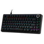 TECLADO F75 RAINBOW CABLEADO INGLÉS BLACK - RED SWITCH