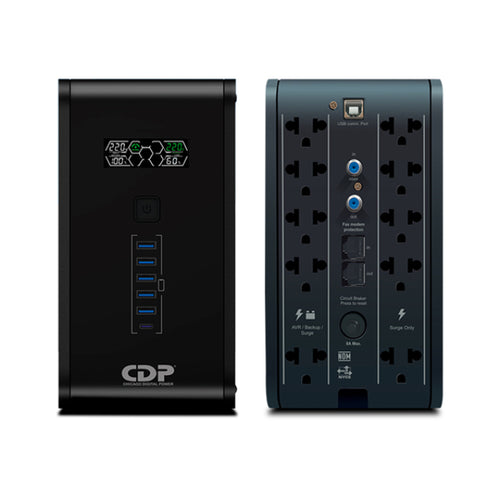 UPS INTERACTIVO CDP (CHICAGO DIGITAL POWER) R-SMART 1010I, 1000VA / 500W CDP