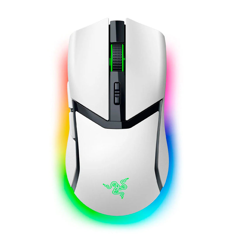 MOUSE COBRA PRO WHITE-30K DPI 170H WIRELESS BT CABLEADO