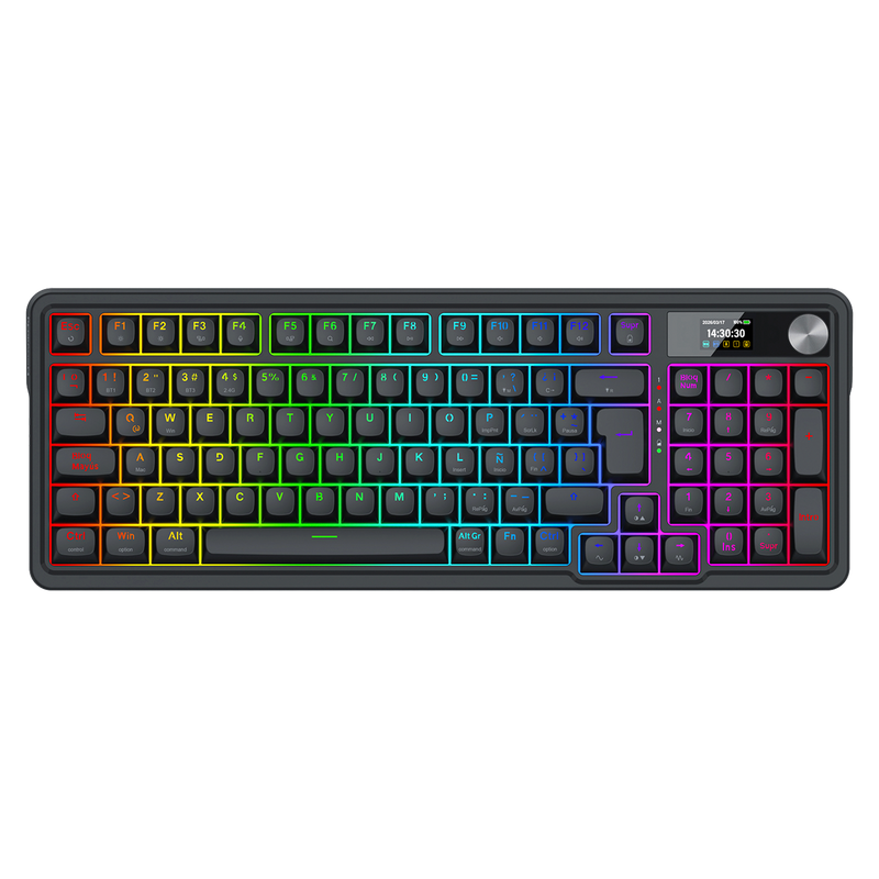 TECLADO REDRAGON EISA K719 PRO INALÁMBRICO ESPAÑOL BLACK - MINT MAMBO SWITCH REDRAGON