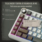 ROYAL KLUDGE - TECLADO L75 WIRELESS 75% PALM GREEN SWITCH CREAM