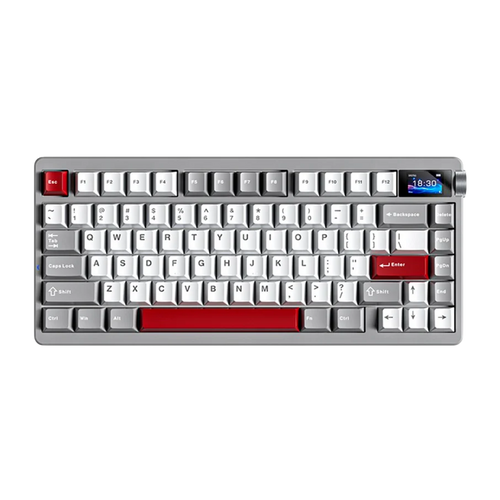 TECLADO NOVA75 INALÁMBRICO INGLÉS GREY/WHITE/RED- CARAMEL LATTE SWITCH