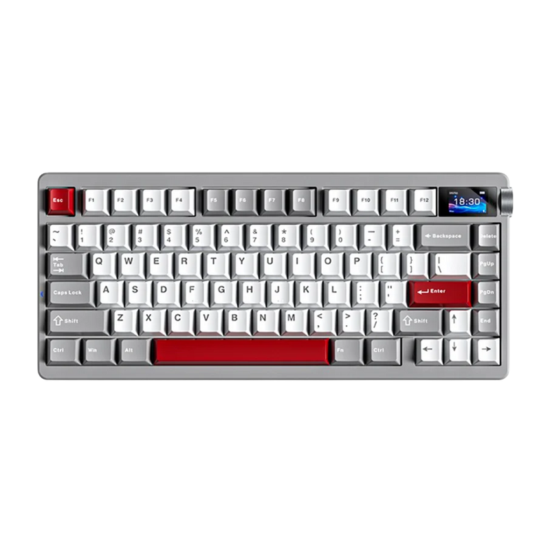 TECLADO NOVA75 INALÁMBRICO INGLÉS GREY/WHITE/RED- CARAMEL LATTE SWITCH