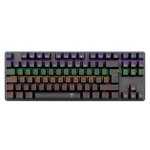 TECLADO BORA LITE RAINBOW, SPANISH T-TGK313GB-LIT BLACK RED SWITCH