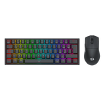 COMBO REDRAGON S143 TECLADO K617RGB FIZZ SP + MOUSE M724 BLACK