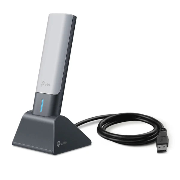 ARCHER TX50UH TP-LINK ADAPTADOR USB WI-FI 6 / AX3000 DUAL BAND / 5 GHZ: 2402 MBPS 2.4 GHZ: 574 MBPS / PUERTO: USB 3.0 / ANTENAS EXTERNAS ALTA GANANCIA CON BASE / MU-MIMO, OFDMA / WPA3   GARANTÍA TP LINK