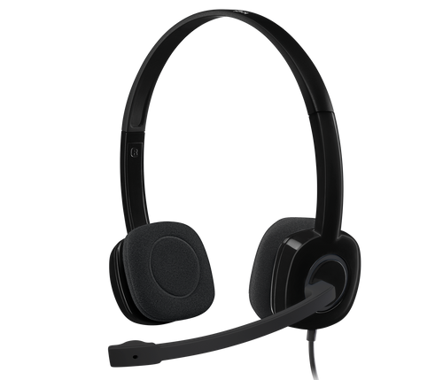 AUDIFONO CIMICROF. LOGITECH H151 STEREO BLACK (981-000587) LOGITECH