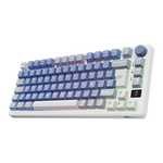 TECLADO ROYAL KLUDGE RK-M75 INALAMBRICO OCEAN BLUE - K SILVER SWITCH 