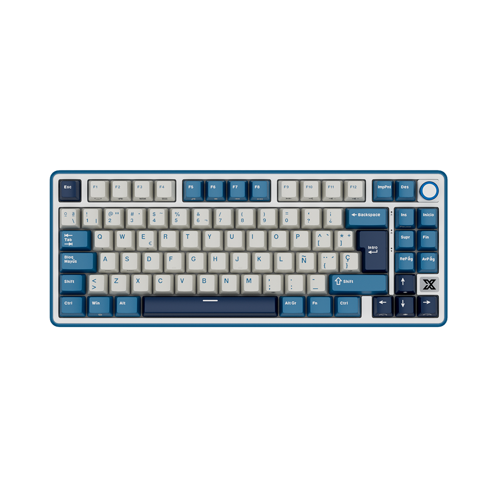 TECLADO RK X87 INALÁMBRICO BLUE - BEIGE SWITCH ROYAL KLUDGETECLADO RK X87 INALÁMBRICO BLUE - BEIGE SWITCH ROYAL KLUDGE