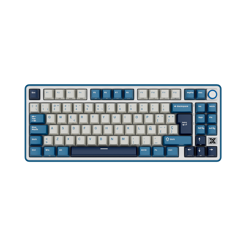 TECLADO RK X87 INALÁMBRICO BLUE - BEIGE SWITCH ROYAL KLUDGETECLADO RK X87 INALÁMBRICO BLUE - BEIGE SWITCH ROYAL KLUDGE