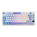 TECLADO RK-M75 INALAMBRICO TARO  MILK - K SILVER SWITCH ROYAL KLUDGE