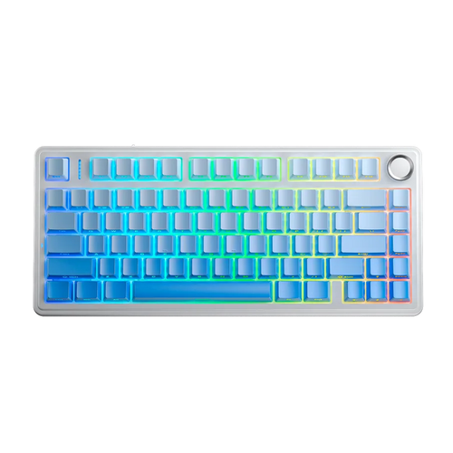 Teclado Aula F75 RGB Inalámbrico Inglés GRADIENT BLUE - STAR VECTOR SWITCH