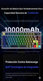 TECLADO NOVA75 INALAMBRICO INGLES BLACK- DREAM SAKURA SWITCH AULA