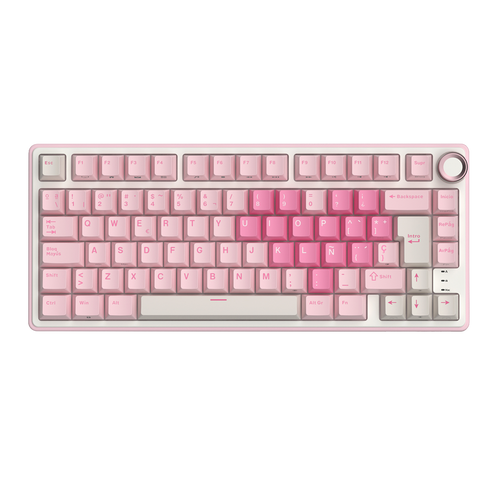 TECLADO R75 CABLEADO PINK MELODY - CREAMY SWITCH ROYAL KLUDGE