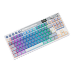 TECLADO ROYAL KLUDGE RK M87 TKL INALAMBRICO OCEAN BLUE - CREAMY SWITCH ROYAL KLUDGE
