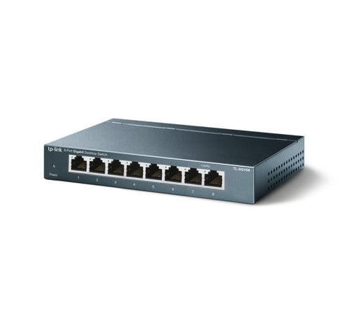 TP-TL-SG108 SWITCH 8P GIGABIT. CASE METALICO TP LINK