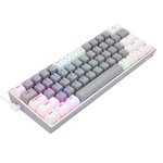 TECLADO FIZZ PRO WIRELESS, SPANISH K616-RGB-GW GREY/WHITE REDRAGON