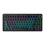 TECLADO F75 RAINBOW CABLEADO INGLÉS BLACK - RED SWITCH
