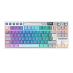 TECLADO ROYAL KLUDGE RK M87 TKL INALAMBRICO OCEAN BLUE - CREAMY SWITCH ROYAL KLUDGE