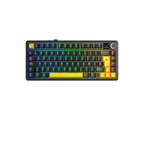 Teclado Aula F75MAX Inalambrico Español BLACK/YELLOW - STAR VECTOR SWITCH