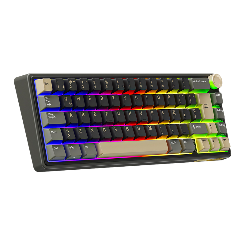 TECLADO R65 CABLEADO PHANTOM - BROWN SWITCH ROYAL KLUDGE