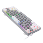 TECLADO FIZZ PRO WIRELESS, SPANISH K616-RGB-GW GREY/WHITE REDRAGON