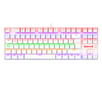 TECLADO REDRAGON KUMARA RAINBOW, SPANISH K552W-KR-SP WHITE RED SWITCH REDRAGON