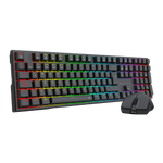 COMBO REDRAGON S146-SP TECLADO TRUNDLE K668RGB SPANISH + MOUSE M724 BLACK REDRAGON