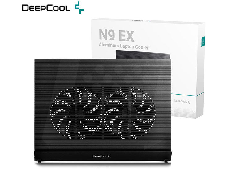 COOLER DE LAPTOP DEEPCOOL N9 EX BLACK, ALUMINIO