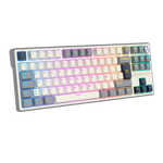 TECLADO ROYAL KLUDGE RK-R87PRO TKL CABLEADO HALF GREY - CREAMY SWITCH ROYAL KLUDGE