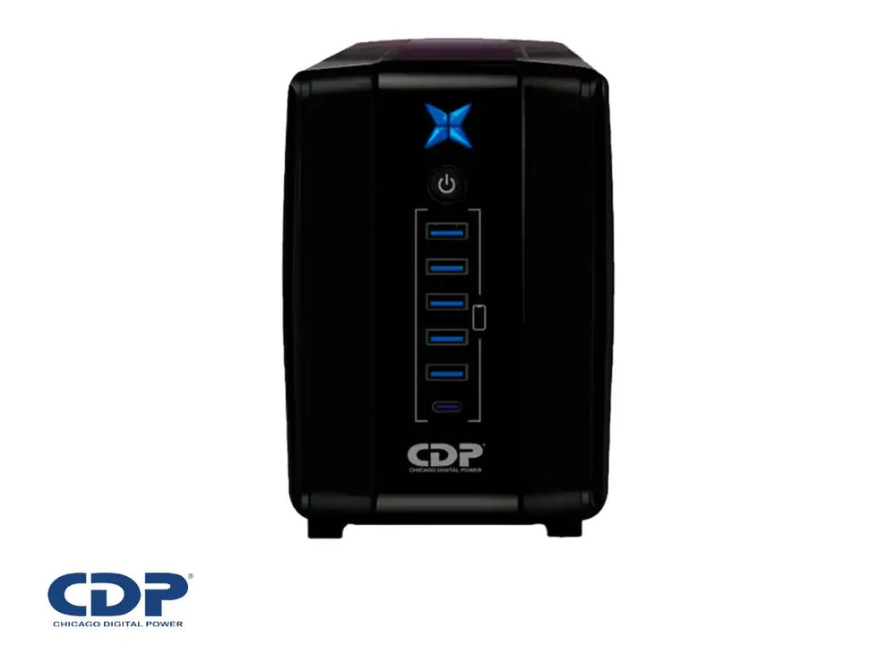 UPS CDP R-UPR1008I 1000VA/500WA 8 SALIDADAS/5 PORT USB /1 TIPO C CDP