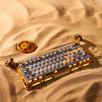 TECLADO MERCURY K1 PRO INALÁMBRICO INGLES BATTLE WORN YELLOW EDICIÓN ESPECIAL GRAVASTAR
