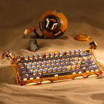 TECLADO MERCURY K1 PRO INALÁMBRICO INGLES BATTLE WORN YELLOW EDICIÓN ESPECIAL GRAVASTAR