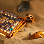 TECLADO MERCURY K1 PRO INALÁMBRICO INGLES BATTLE WORN YELLOW EDICIÓN ESPECIAL GRAVASTAR