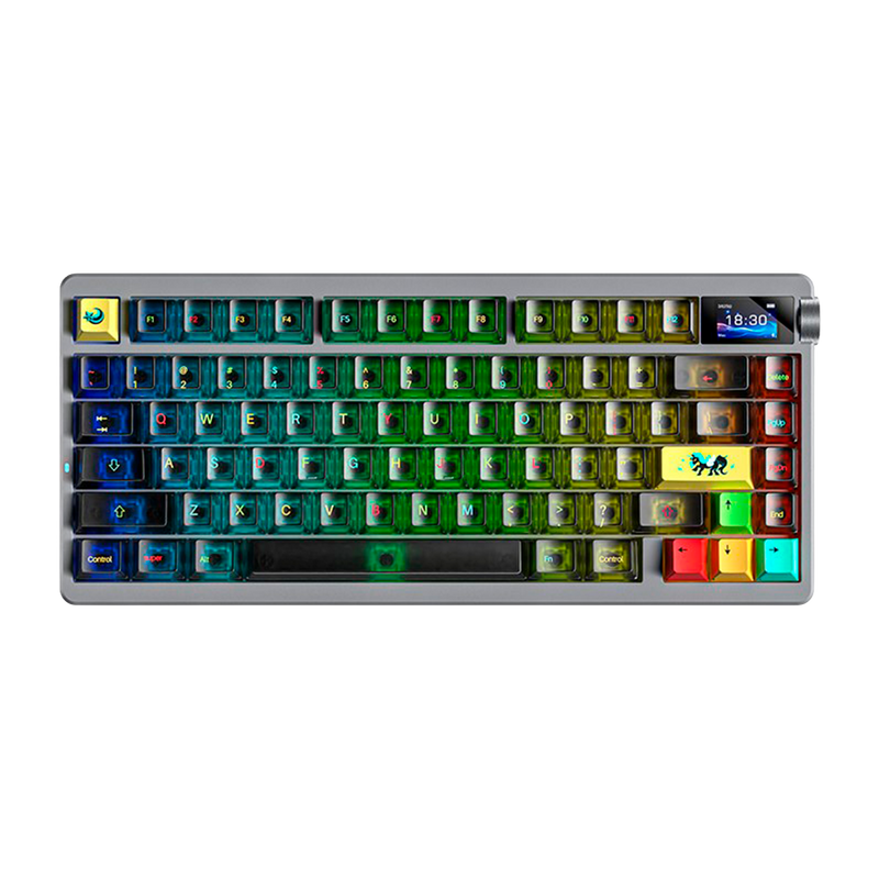 TECLADO NOVA75 INALAMBRICO INGLES BLACK- DREAM SAKURA SWITCH AULA