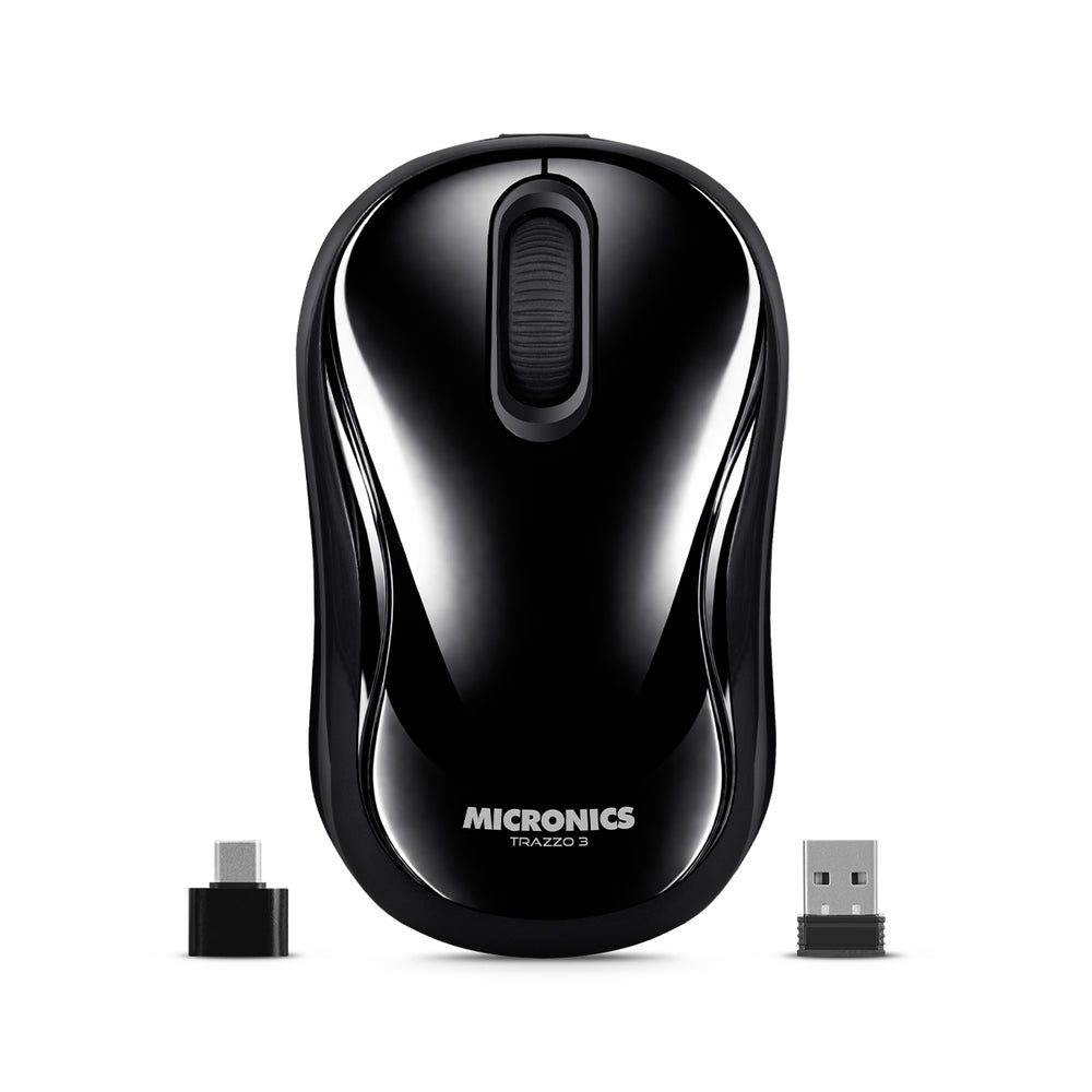 TRAZZO3 CHARCOAL MIC M700-3M MOUSE BT 2.4 RECARGABLE MICRONICS