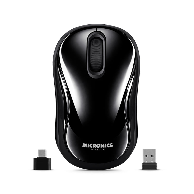 TRAZZO3 CHARCOAL MIC M700-3M MOUSE BT 2.4 RECARGABLE MICRONICS
