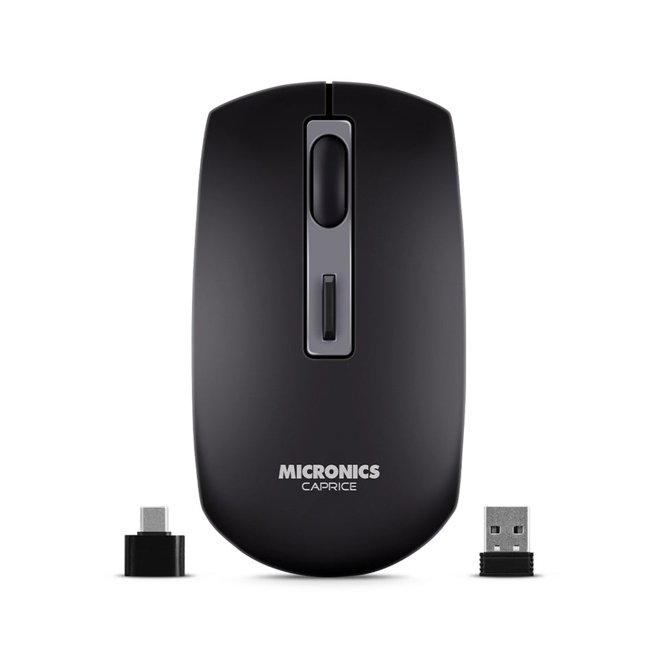 Mouse Micronics Caprice Black M713-3M BT Wifi WRL RecargableMouse Micronics Caprice Black M713-3M BT Wifi WRL Recargable