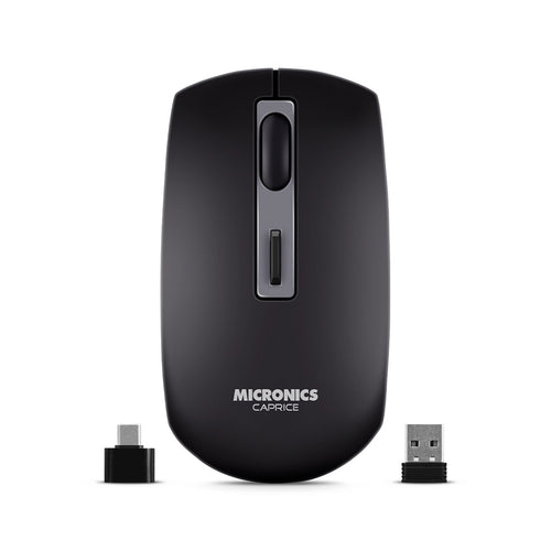 Mouse Micronics Caprice Black M713-3M BT Wifi WRL RecargableMouse Micronics Caprice Black M713-3M BT Wifi WRL Recargable