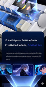 TECLADO NOVA75 INALAMBRICO INGLES BLACK- DREAM SAKURA SWITCH AULA