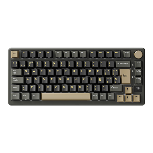 TECLADO ROYAL KLUDGE RK-M75 INALAMBRICO PHANTOM - BROWN SWITCH ROYAL KLUDGE