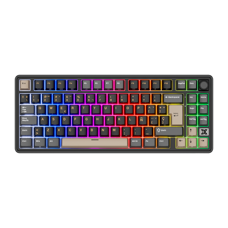 TECLADO RK X87 CABLEADO PHANTOM - CREAMY SWITCH ROYAL KLUDGE