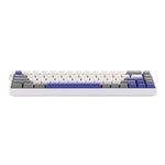 TECLADO MAGNÉTICO AULA WIN68HE MAX | INGLES | RGB | CABLEADO | BLANCO-GRIS-MORADO