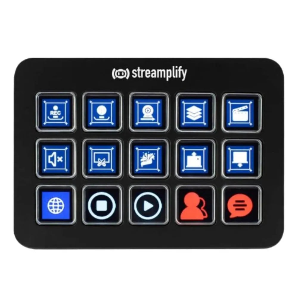 STREAMING DECK LCD 15 KEYS W/HUB