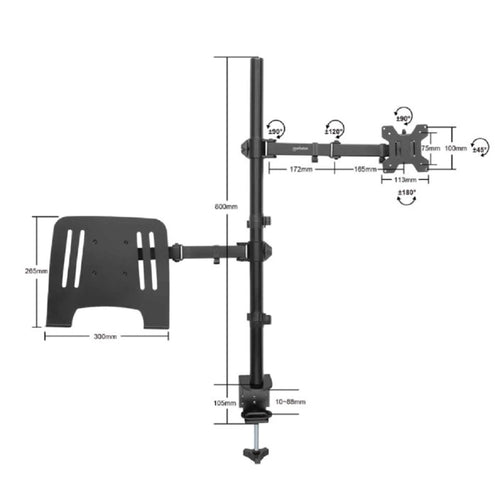 RACK MONITOR ARM UP TO 14" TO 32"