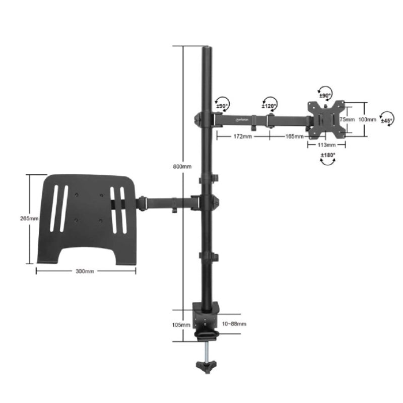 RACK MONITOR ARM UP TO 14" TO 32"